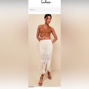 Lulu’s Crochet midi skirt